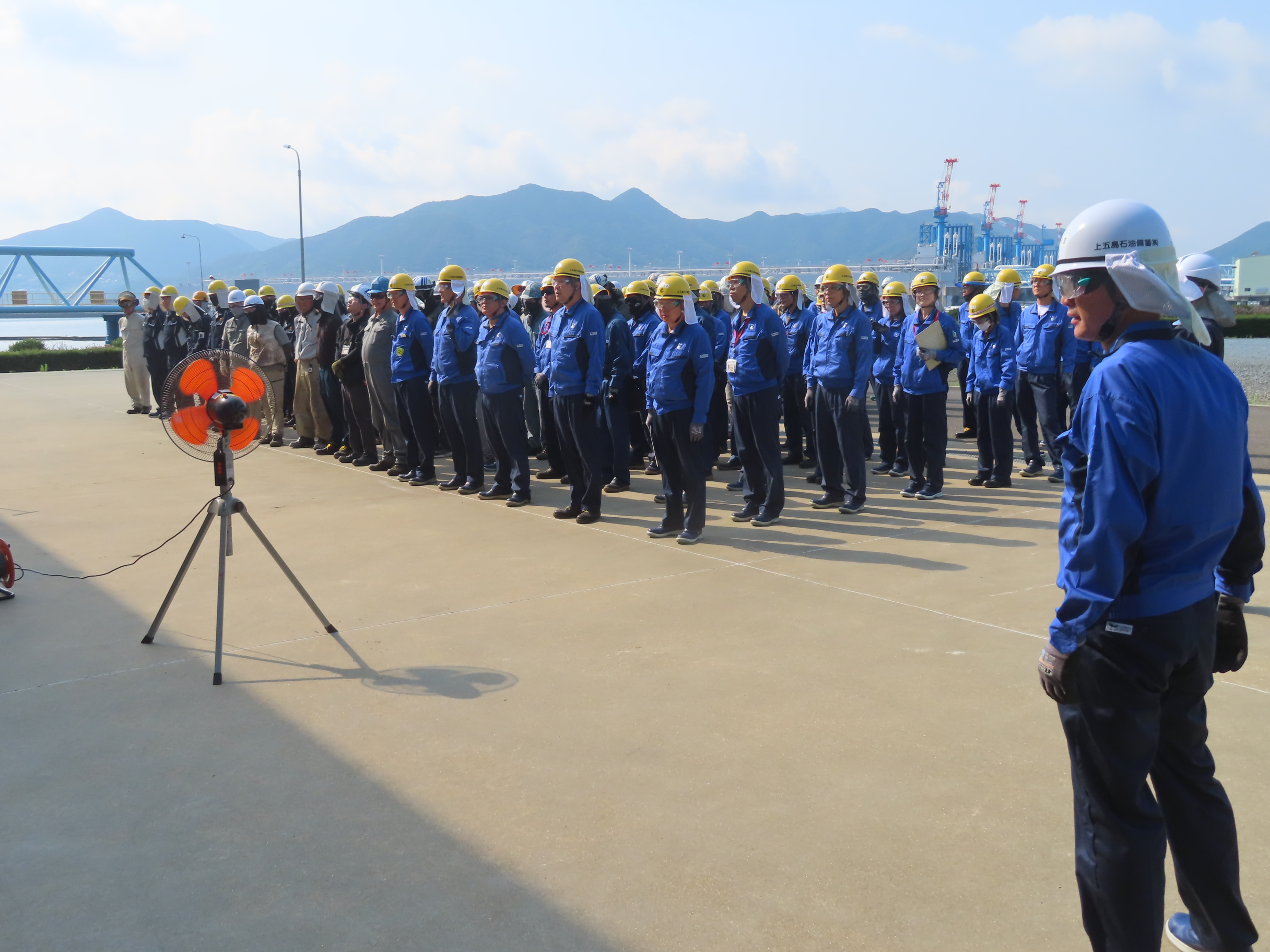 安全集会に参加した基地関係者