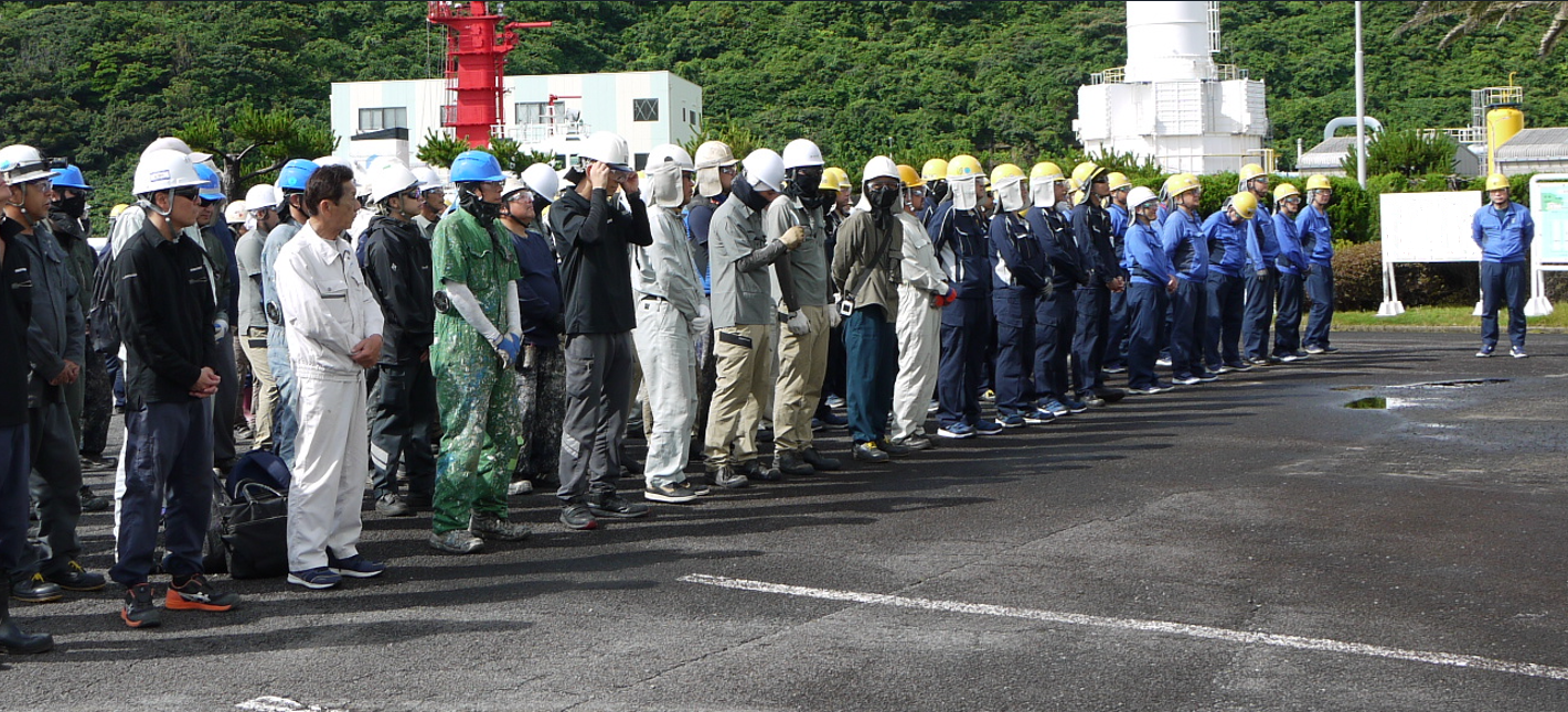 安全集会に参加した基地関係者